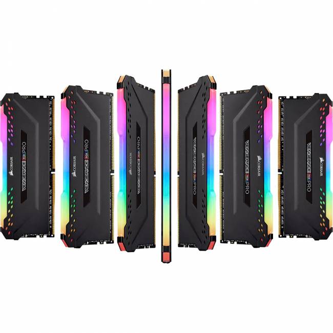 Память оперативная Corsair Vengeance RGB PRO CMW32GX4M4D3600C18 — для бизнеса и офиса Память оперативная Corsair Vengeance RGB PRO CMW32GX4M4D3600C18 — для бизнеса и офиса
