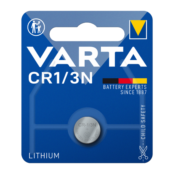 Батарейка Varta ELECTRONICS CR1/3N BL1 Lithium 3V (6131) (1/10/100) VARTA 06131101401 — для бизнеса и офиса Батарейка Varta ELECTRONICS CR1/3N BL1 Lithium 3V (6131) (1/10/100) VARTA 06131101401 — для бизнеса и офиса
