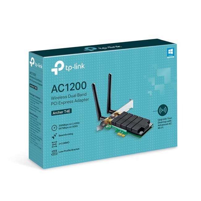 Адаптер Wi-Fi TP-Link Archer T4E — для бизнеса и офиса Адаптер Wi-Fi TP-Link Archer T4E — для бизнеса и офиса