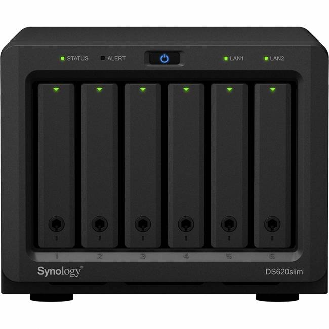 Сетевое хранилище без дисков Synology DS620slim — для бизнеса и офиса Сетевое хранилище без дисков Synology DS620slim — для бизнеса и офиса