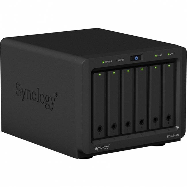 Сетевое хранилище без дисков Synology DS620slim — для бизнеса и офиса Сетевое хранилище без дисков Synology DS620slim — для бизнеса и офиса