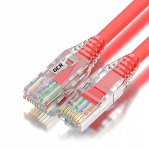 GCR Патч-корд 0.5m LSZH UTP кат.5e, красный, коннектор ABS, 24 AWG, ethernet high speed 1 Гбит/с, RJ45, T568B, GCR-52623 Greenconnect RJ45(m) - RJ45(m) Cat. 5e UTP  0.5м красный