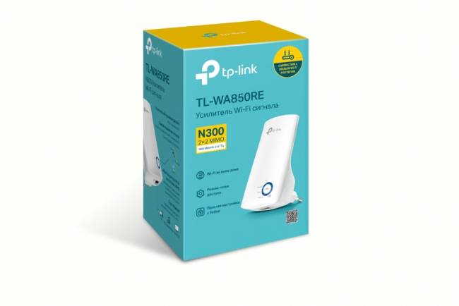 Адаптер Wi-Fi TP-Link TL-WA850RE — для бизнеса и офиса Адаптер Wi-Fi TP-Link TL-WA850RE — для бизнеса и офиса