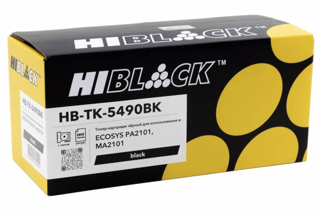 Тонер-картридж Hi-Black (HB-TK-5490Bk) для Kyocera ECOSYS PA2101/MA2101, Bk, 2,8K — для бизнеса и офиса Тонер-картридж Hi-Black (HB-TK-5490Bk) для Kyocera ECOSYS PA2101/MA2101, Bk, 2,8K — для бизнеса и офиса