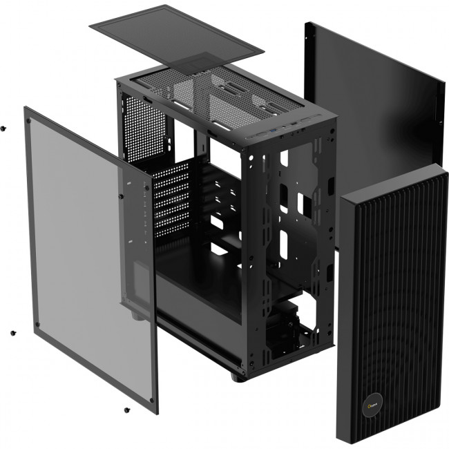 Корпус ПК без блока питания Ocypus Gamma-C70-BKG400XX-GL — для бизнеса и офиса Корпус ПК без блока питания Ocypus Gamma-C70-BKG400XX-GL — для бизнеса и офиса