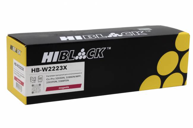 Картридж Hi-Black (HB-W2223X) для HP CLJ Pro 3203DN/3288DN/MFP 3303FDN/3388FDN, M, 2,5K — для бизнеса и офиса Картридж Hi-Black (HB-W2223X) для HP CLJ Pro 3203DN/3288DN/MFP 3303FDN/3388FDN, M, 2,5K — для бизнеса и офиса