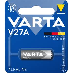 Батарейка Varta ELECTRONICS LR27/A27/MN27 BL1 Alkaline 12V (4227) (1/10/100) (1 шт.) Varta ALKALINE SPECIAL LR27 (04227101401)