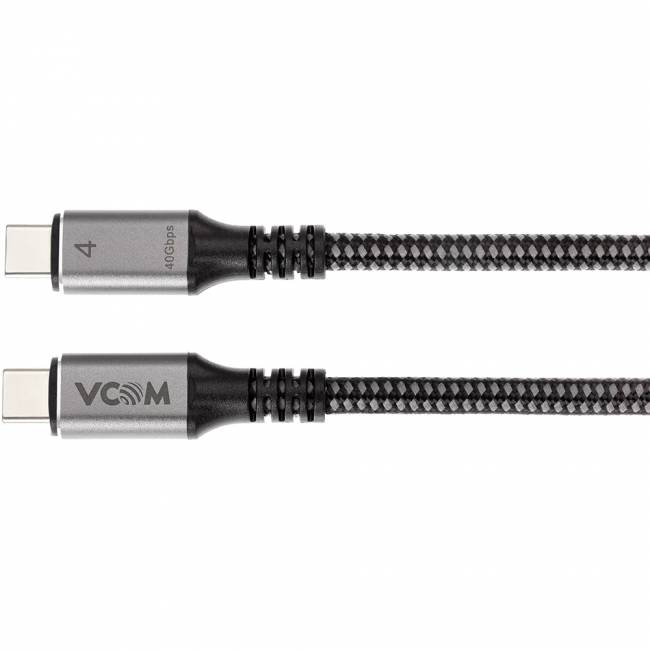 Кабель Thuderbolt4 M--TypeCM, 5K@60Hz, 40GBps, PD 100W, 5A, VCOM, 1.2м <CU540M-1.2M> Кабель-переходник VCOM Thuderbolt4 M/Type C M (CU540M-1.2M) — для бизнеса и офиса Кабель Thuderbolt4 M--TypeCM, 5K@60Hz, 40GBps, PD 100W, 5A, VCOM, 1.2м <CU540M-1.2M> Кабель-переходник VCOM Thuderbolt4 M/Type C M (CU540M-1.2M) — для бизнеса и офиса