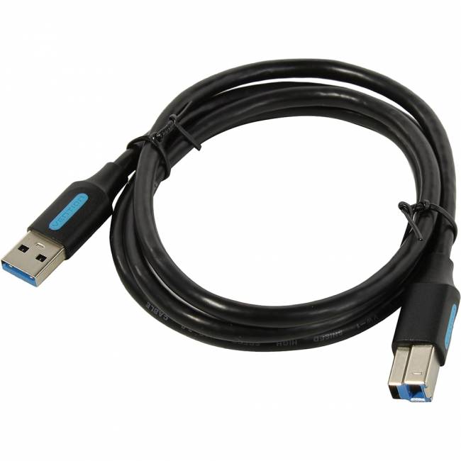 Кабель Vention USB 3.0 AM/BM - 1м Кабель Vention USB 3.0 AM/BM - 1 м (COOBF) — для бизнеса и офиса Кабель Vention USB 3.0 AM/BM - 1м Кабель Vention USB 3.0 AM/BM - 1 м (COOBF) — для бизнеса и офиса