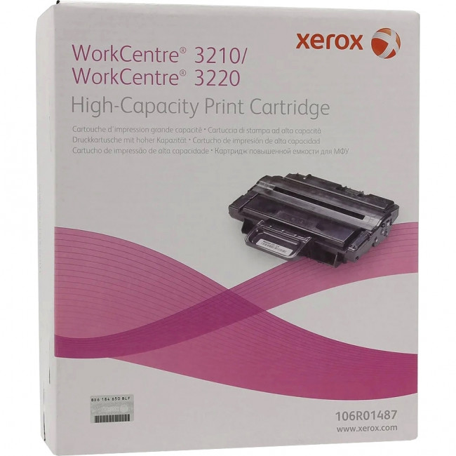 ПРИНТ-КАРТРИДЖ ПОВЫШЕННОЙ ЕМКОСТИ WC3220, 4.1K Xerox 106R01487 — для бизнеса и офиса