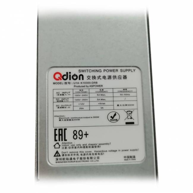 Блок питания Q-dion U1A-K10300-DRB — для бизнеса и офиса Блок питания Q-dion U1A-K10300-DRB — для бизнеса и офиса