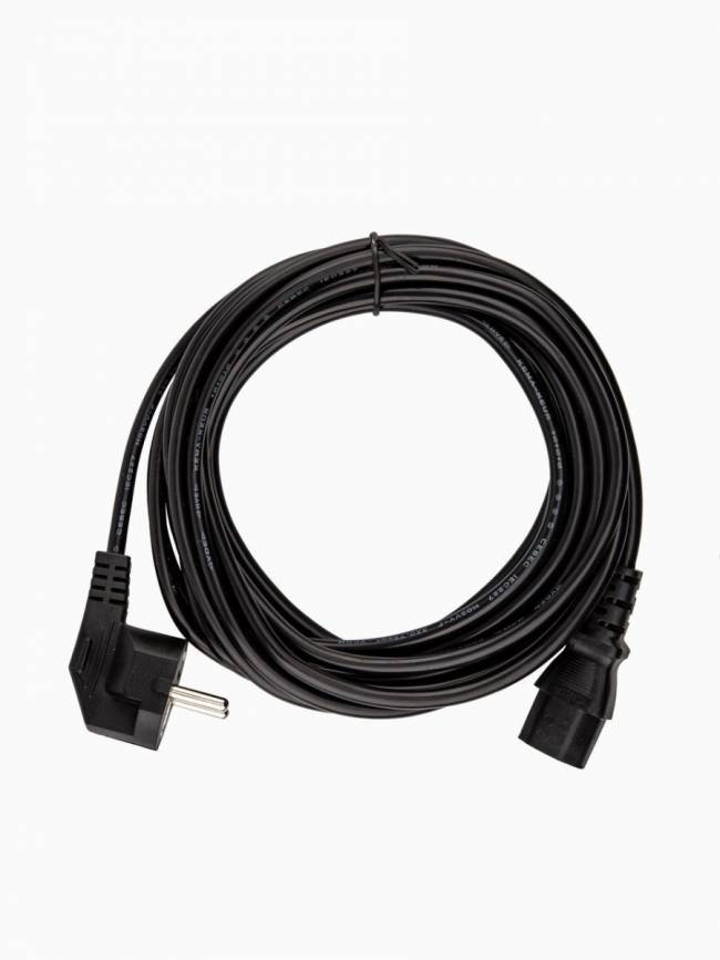 Кабель компьютер --> розетка 220V ( угловая Евровилка) <VDE> 3G*0,75mm2 VCOM <CE021-CU0.75-5> , 5,0м VCOM CE021-CU0.75-5M — для бизнеса и офиса