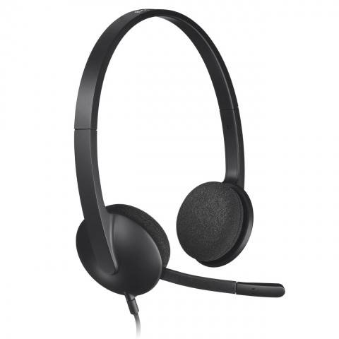 Гарнитура Logitech Headset H340 USB — для бизнеса и офиса