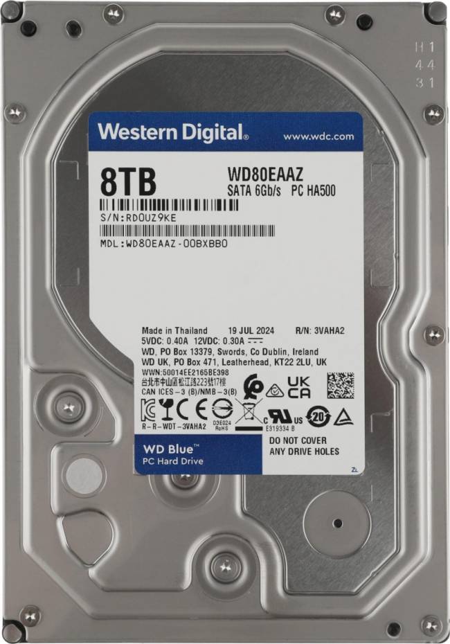 Жесткий диск WD WD80EAAZ — для бизнеса и офиса Жесткий диск WD WD80EAAZ — для бизнеса и офиса