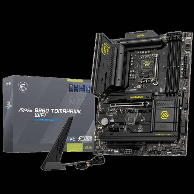 Материнская плата MSI MAG B860 TOMAHAWK WIFI — для бизнеса и офиса Материнская плата MSI MAG B860 TOMAHAWK WIFI — для бизнеса и офиса