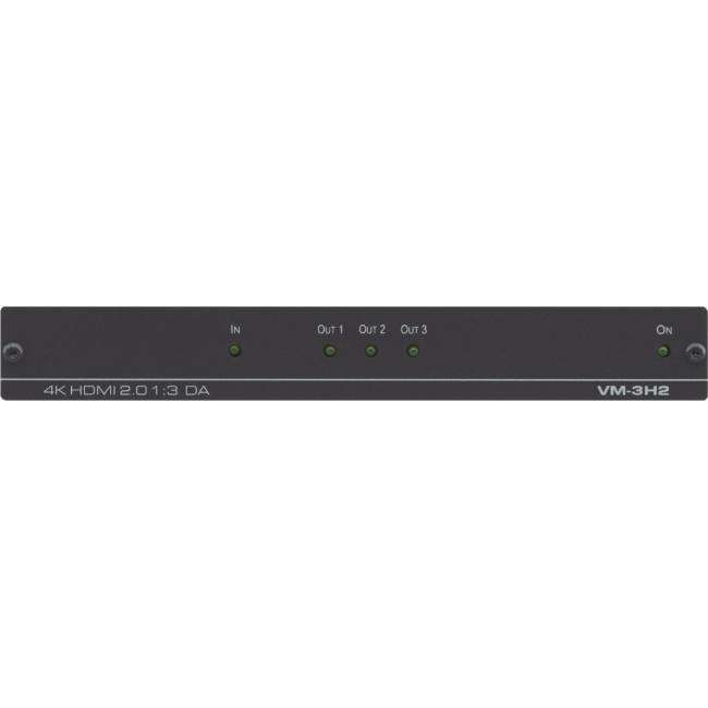 Усилитель-распределитель 1:3 HDMI UHD; поддержка 4K60 4:4:4, HDMI 2.0 Kramer VM-3H2 — для бизнеса и офиса Усилитель-распределитель 1:3 HDMI UHD; поддержка 4K60 4:4:4, HDMI 2.0 Kramer VM-3H2 — для бизнеса и офиса