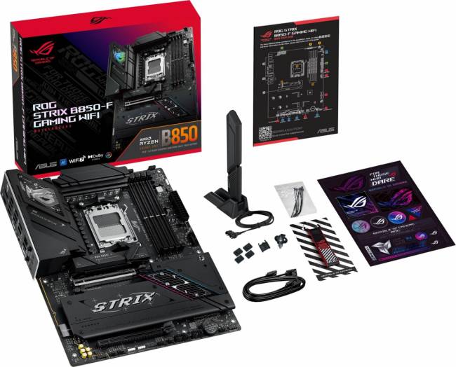 Материнская плата ASUS ROG STRIX B850-F GAMING WIFI — для бизнеса и офиса Материнская плата ASUS ROG STRIX B850-F GAMING WIFI — для бизнеса и офиса