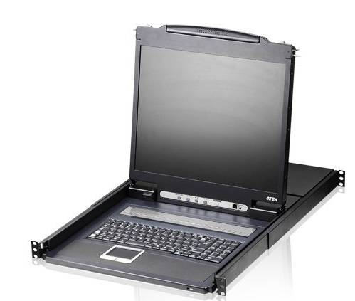 8-портовый KVM-переключатель с ЖК-дисплеем 19'' Slideaway ATEN CL1308NR — для бизнеса и офиса 8-портовый KVM-переключатель с ЖК-дисплеем 19'' Slideaway ATEN CL1308NR — для бизнеса и офиса
