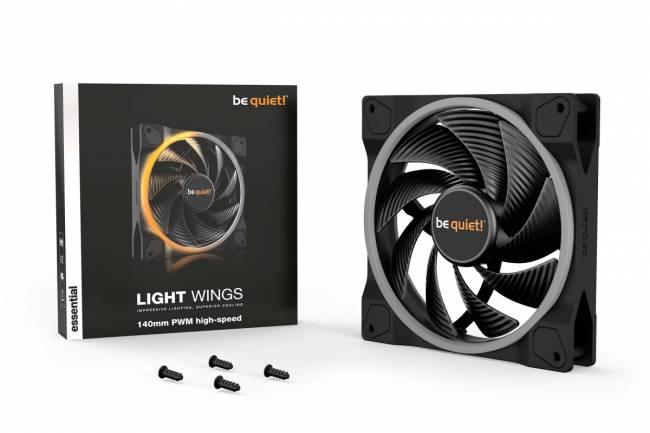 Кулер для корпуса be quiet! LIGHT WINGS 140mm PWM high-speed — для бизнеса и офиса Кулер для корпуса be quiet! LIGHT WINGS 140mm PWM high-speed — для бизнеса и офиса