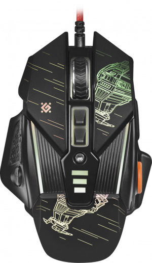 Defender Проводная игровая мышь sTarx GM-390L оптика,8кнопок,грузики,3200dpi Defender sTarx GM-390L