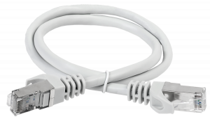 Коммутационный шнур (патч-корд), кат.6A S/FTP, LSZH, 2м, серый ITK RJ45(m) - RJ45(m) Cat. 6A S/FTP LSZH 2м серый