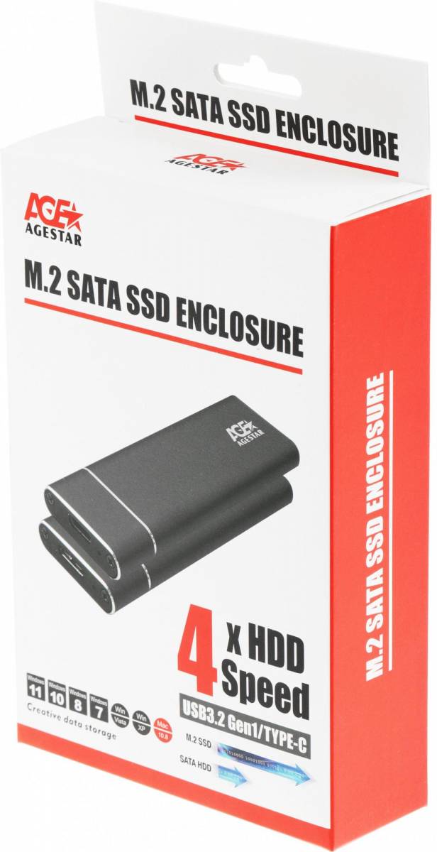 Внешний корпус SSD AgeStar 3UBNF5C — для бизнеса и офиса Внешний корпус SSD AgeStar 3UBNF5C — для бизнеса и офиса