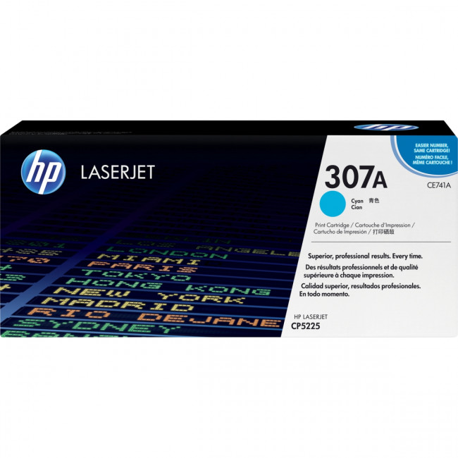 Тонер-картридж HP 307A Cyan Color LaserJet Print Cartridge (CE741A) — для бизнеса и офиса