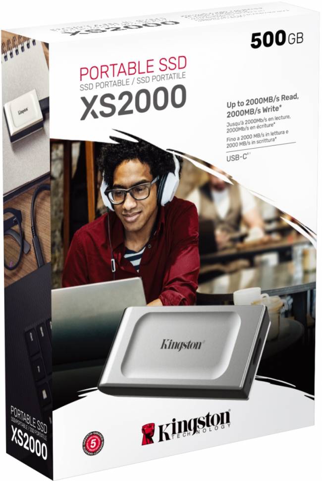 Твердотельный накопитель Kingston SSD XS2000 — для бизнеса и офиса Твердотельный накопитель Kingston SSD XS2000 — для бизнеса и офиса