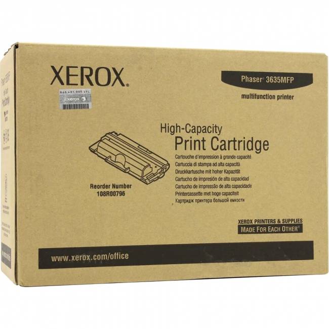 ПРИНТ-КАРТРИДЖ PH 3635MFP, 10K Xerox 108R00796 — для бизнеса и офиса ПРИНТ-КАРТРИДЖ PH 3635MFP, 10K Xerox 108R00796 — для бизнеса и офиса
