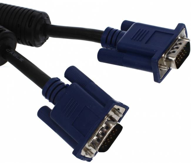 Кабель монитор-SVGA card (15M-15M) 1,8м 2 фильтра VCOM <VVG6448-1.8M> VCOM VGA (m) - VGA (m) 1.8м — для бизнеса и офиса