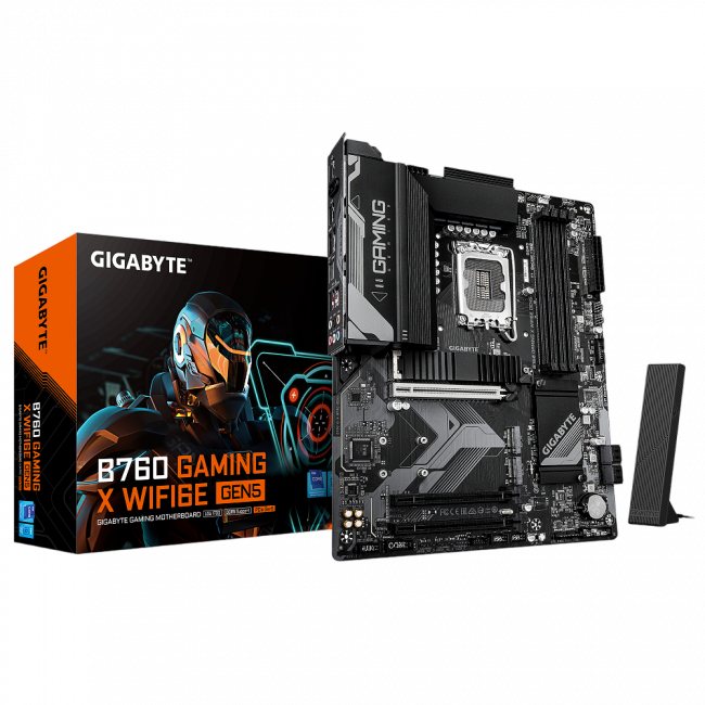 Материнская плата GIGABYTE B760 G X WF6E GEN5 — для бизнеса и офиса Материнская плата GIGABYTE B760 G X WF6E GEN5 — для бизнеса и офиса