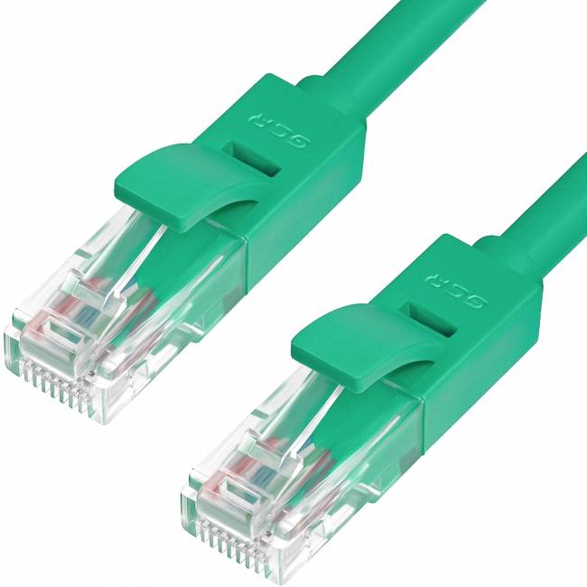 Greenconnect Патч-корд прямой 0.3m UTP кат.6, зеленый, позолоченные контакты, 24 AWG, литой, GCR-LNC605-0.3m, ethernet high speed, RJ45, T568B Greenconnect RJ45(m) - RJ45(m) Cat. 6 U/UTP PVC 0.3м зелёный — для бизнеса и офиса Greenconnect Патч-корд прямой 0.3m UTP кат.6, зеленый, позолоченные контакты, 24 AWG, литой, GCR-LNC605-0.3m, ethernet high speed, RJ45, T568B Greenconnect RJ45(m) - RJ45(m) Cat. 6 U/UTP PVC 0.3м зелёный — для бизнеса и офиса