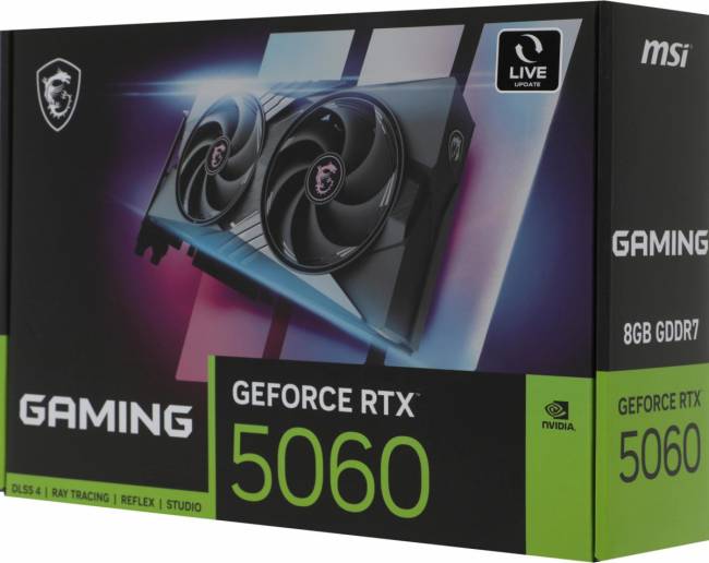Видеокарта MSI RTX 5060 8G GAMING — для бизнеса и офиса Видеокарта MSI RTX 5060 8G GAMING — для бизнеса и офиса