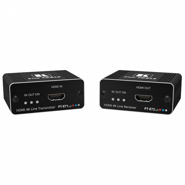 Комплект из передатчика и приемника HDMI по витой паре DGKat 2.0; поддержка 4К60 4:4:4 [50-80389390] Kramer PT-871/2XR-KIT — для бизнеса и офиса