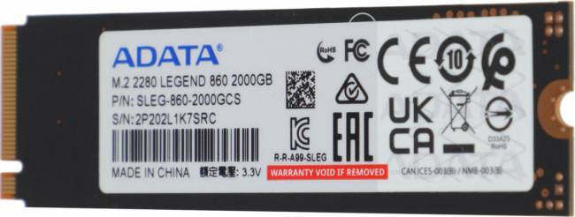 Накопитель SSD ADATA SLEG-860-2000GCS — для бизнеса и офиса Накопитель SSD ADATA SLEG-860-2000GCS — для бизнеса и офиса