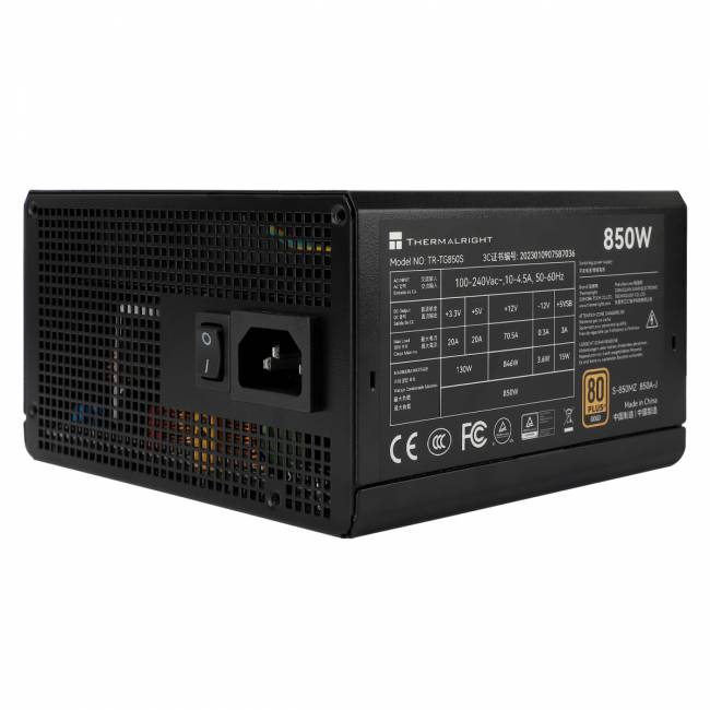 Блок питания ПК Thermalright TR-TG 850S — для бизнеса и офиса Блок питания ПК Thermalright TR-TG 850S — для бизнеса и офиса