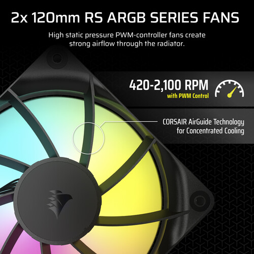 Система жидкостного охлаждения Corsair CW-9060092-WW — для бизнеса и офиса Система жидкостного охлаждения Corsair CW-9060092-WW — для бизнеса и офиса