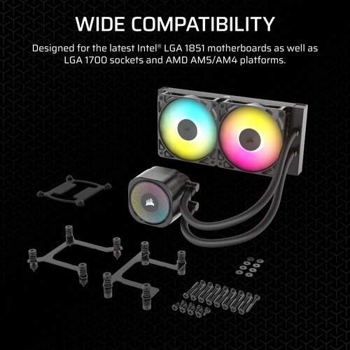 Система жидкостного охлаждения Corsair CW-9060092-WW — для бизнеса и офиса Система жидкостного охлаждения Corsair CW-9060092-WW — для бизнеса и офиса