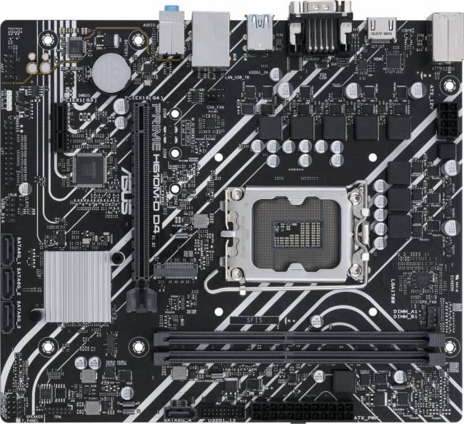 Материнская плата ASUS PRIME H610M-D D4 — для бизнеса и офиса Материнская плата ASUS PRIME H610M-D D4 — для бизнеса и офиса