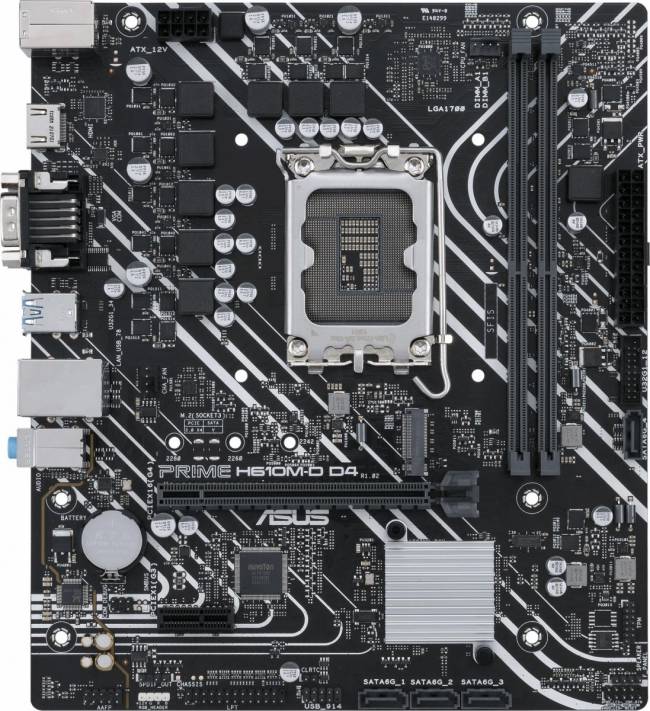 Материнская плата ASUS PRIME H610M-D D4 — для бизнеса и офиса Материнская плата ASUS PRIME H610M-D D4 — для бизнеса и офиса