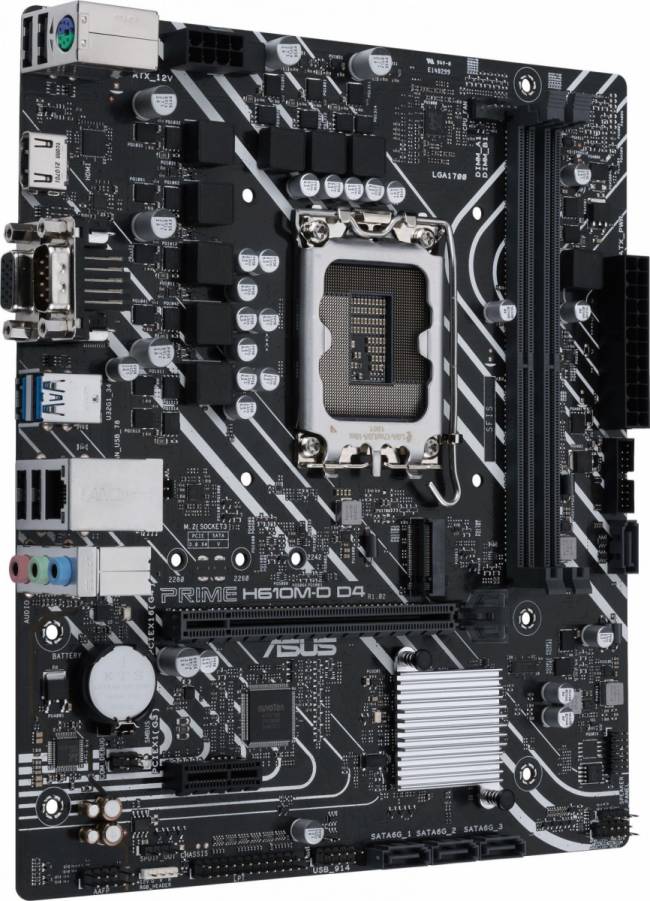 Материнская плата ASUS PRIME H610M-D D4 — для бизнеса и офиса Материнская плата ASUS PRIME H610M-D D4 — для бизнеса и офиса