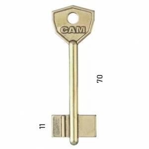 Заготовка дверного ключа Сам-1 SAM1D 70*22,6*11,2 мм