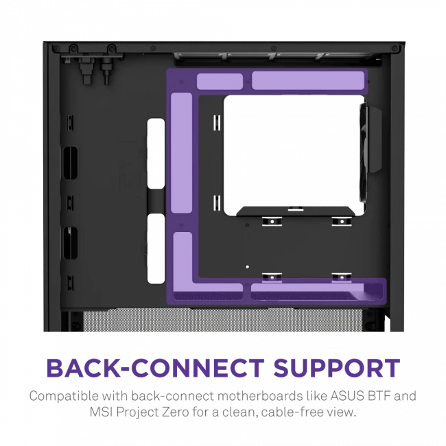 Корпус без блока питания NZXT H3 Flow CC-H31FB-01 — для бизнеса и офиса