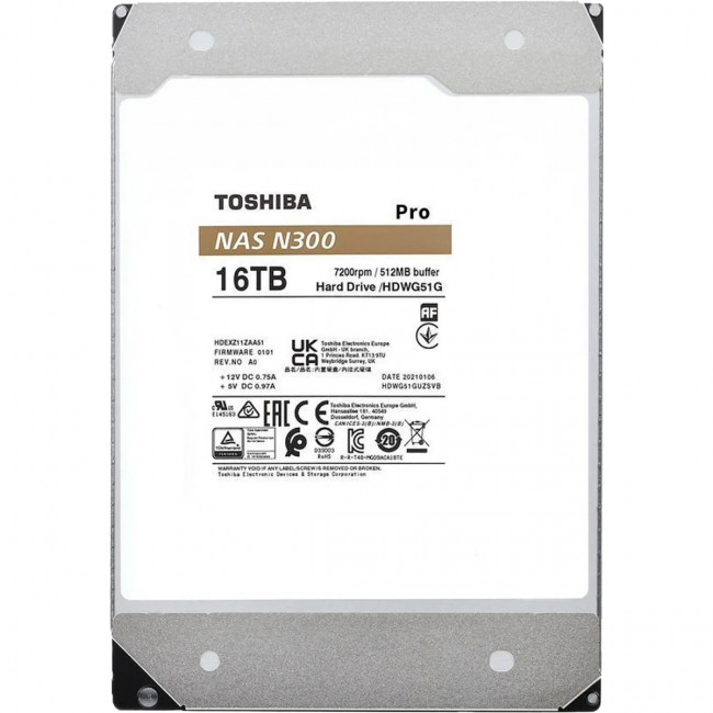 Жесткий диск Toshiba HDWG51GXZSTB — для бизнеса и офиса