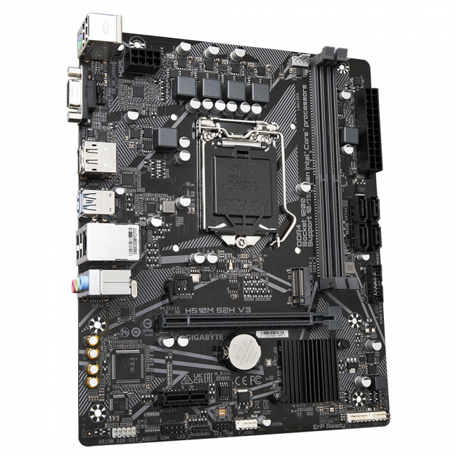 Материнская плата Gigabyte H510M S2H V3 — для бизнеса и офиса Материнская плата Gigabyte H510M S2H V3 — для бизнеса и офиса