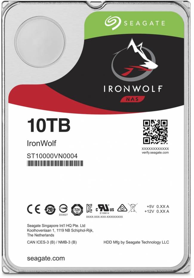 Жесткий диск Seagate IronWolf NAS ST10000VN0004 — для бизнеса и офиса Жесткий диск Seagate IronWolf NAS ST10000VN0004 — для бизнеса и офиса