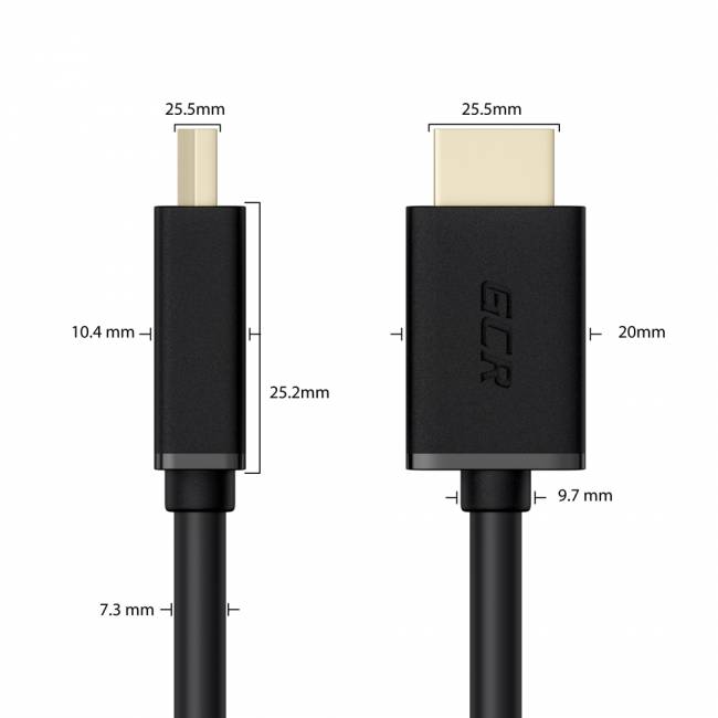 Greenconnect Кабель HDMI-DVI 15.0m черный, OD8.0mm, 28/26 AWG, позолоченные контакты, 19pin AM / 24+1M AM Dual Link, тройной экран, GCR-51510 Greenconnect HDMI (m) - DVI-D (m) 15м — для бизнеса и офиса