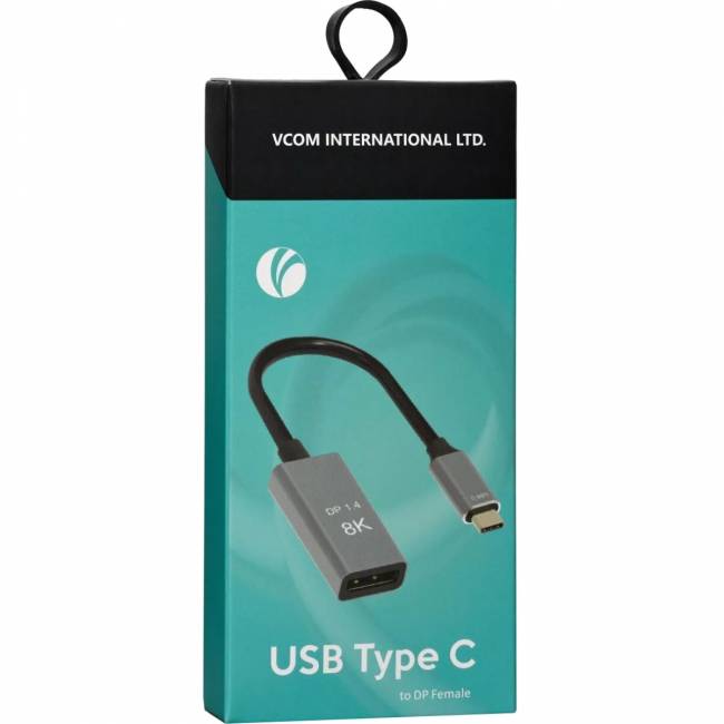 Адаптер USB Type-Cm---->DP(f) 1.4v, 8K@ 60Hz, Alum Shell,VCOM <CU480M> Адаптер-переходник VCOM USB 3.1 Type C M/DisplayPort F (CU480M) — для бизнеса и офиса Адаптер USB Type-Cm---->DP(f) 1.4v, 8K@ 60Hz, Alum Shell,VCOM <CU480M> Адаптер-переходник VCOM USB 3.1 Type C M/DisplayPort F (CU480M) — для бизнеса и офиса