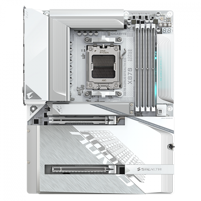 Материнская плата GIGABYTE X870 A STEALTH ICE — для бизнеса и офиса Материнская плата GIGABYTE X870 A STEALTH ICE — для бизнеса и офиса