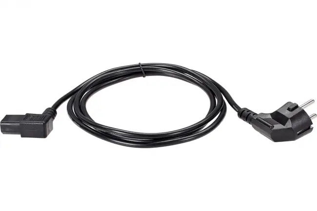 Кабель комп - розетка 220V EU (угол-угол)<VDE> 3GX0,75mm2, 1,8m, медь, Telecom <TE021DA-CU0.75-1.8M> VCOM TE021DA-CU0.75-1.8M — для бизнеса и офиса
